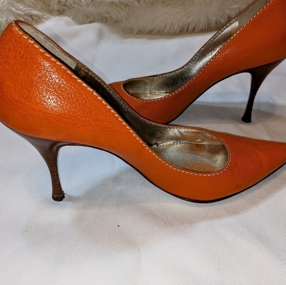 Dolce & Gabbana Vero Cuoio Pointed Toe High Heel Stilettos 39.5 - Picture 3 of 14